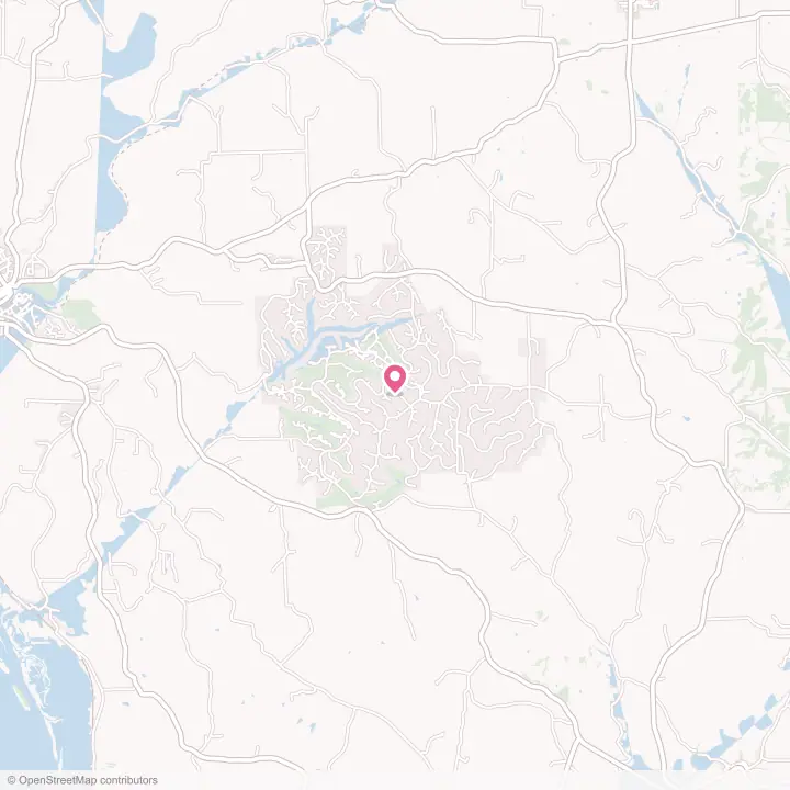 Map of the flower delivery area in The Galena Territory, Illinois