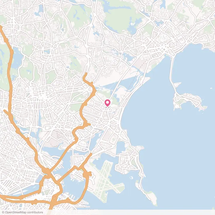 Map of the flower delivery area in Revere, Massachusetts