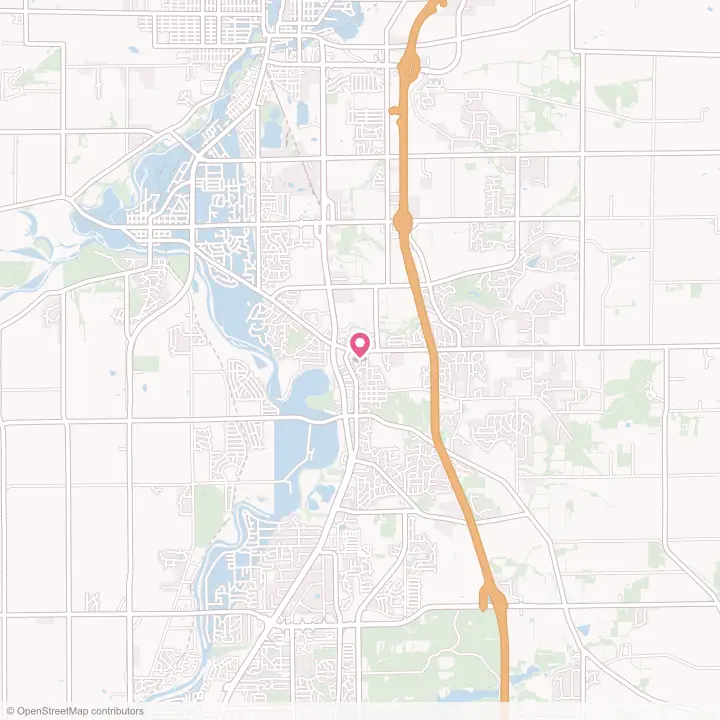 Map of the flower delivery area in Roscoe, Illinois