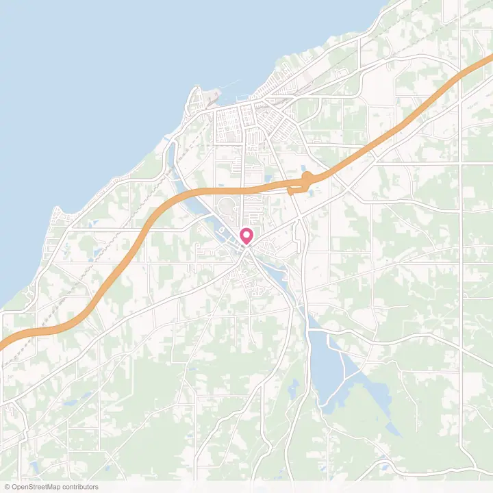 Map of the flower delivery area in Fredonia, New York
