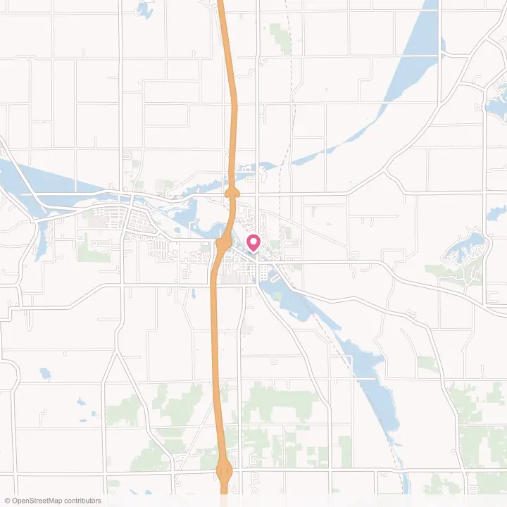 Map of the flower delivery area in Plainwell, Michigan