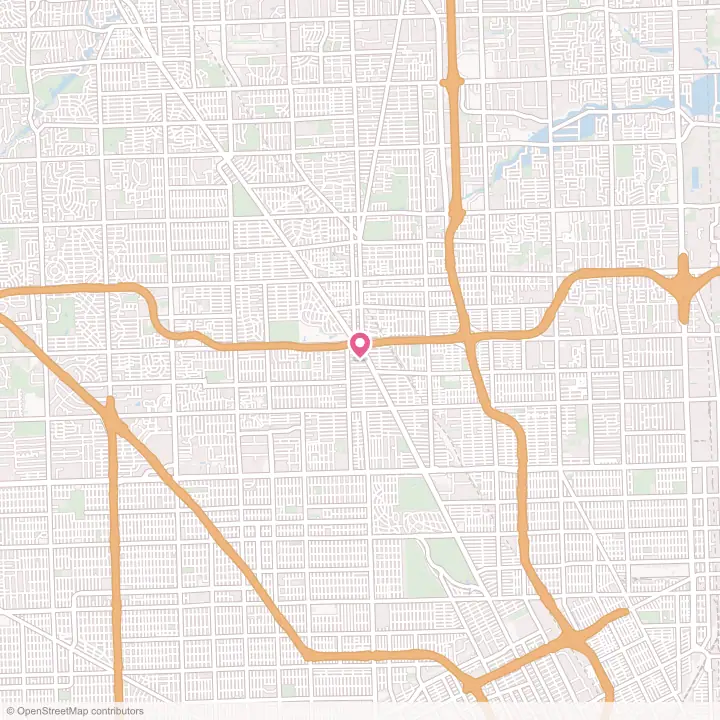 Map of the flower delivery area in Pleasant Ridge, Michigan