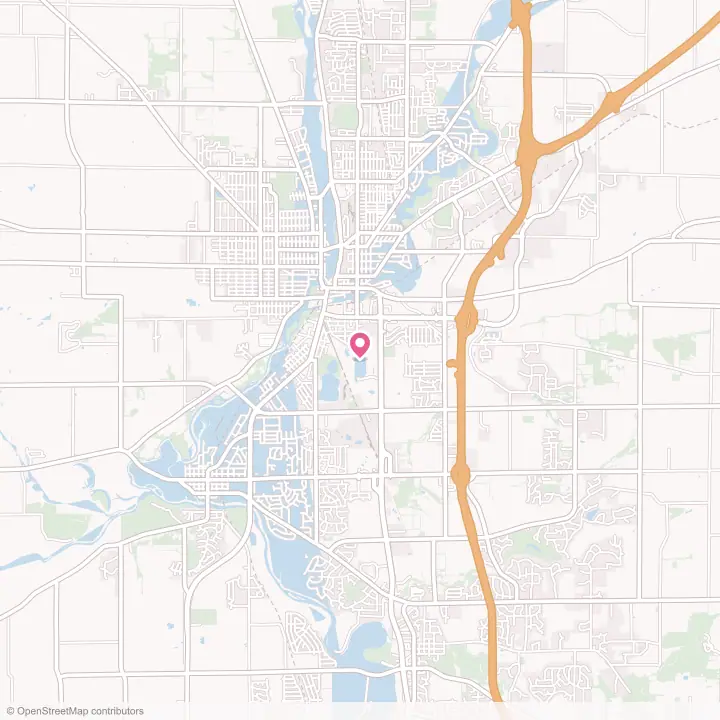 Map of the flower delivery area in South Beloit, Illinois