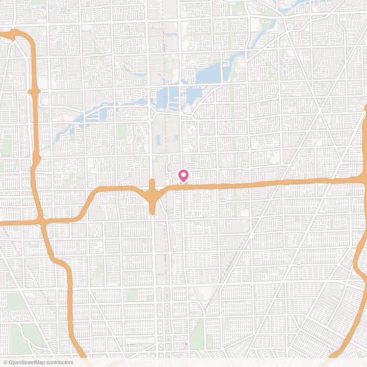Map of the flower delivery area in Warren, Michigan