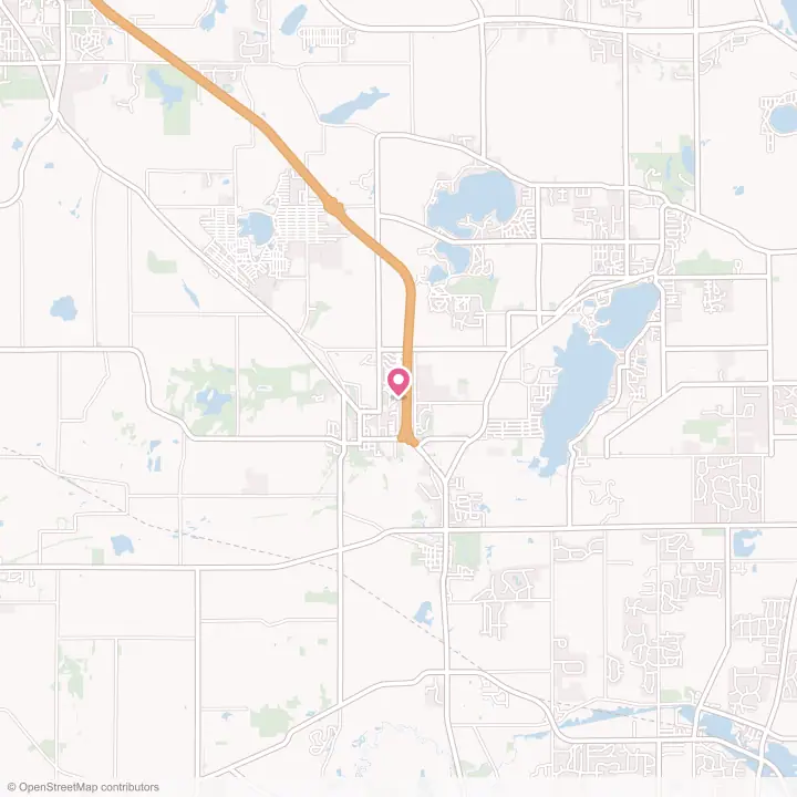 Map of the flower delivery area in Genoa City, Wisconsin
