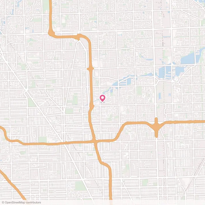 Map of the flower delivery area in Madison Heights, Michigan