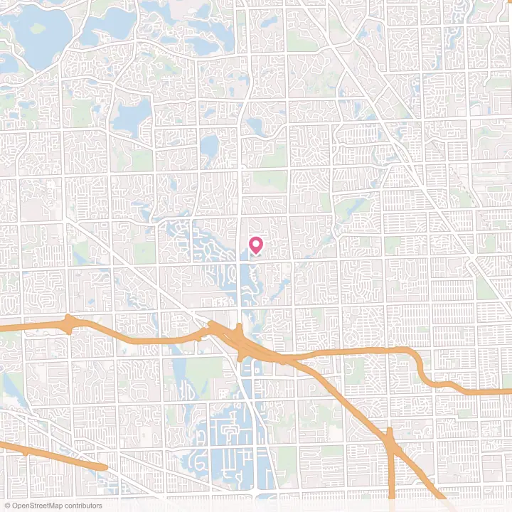 Map of the flower delivery area in Bingham Farms, Michigan