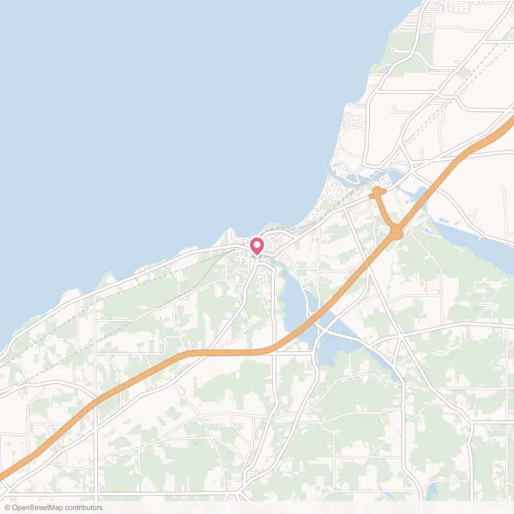 Map of the flower delivery area in Silver Creek, New York