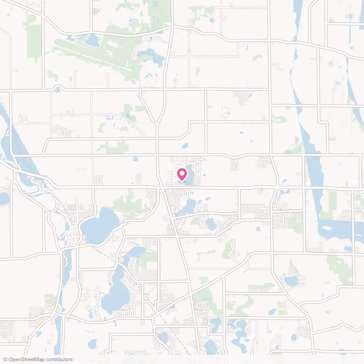Map of the flower delivery area in Paddock Lake, Wisconsin