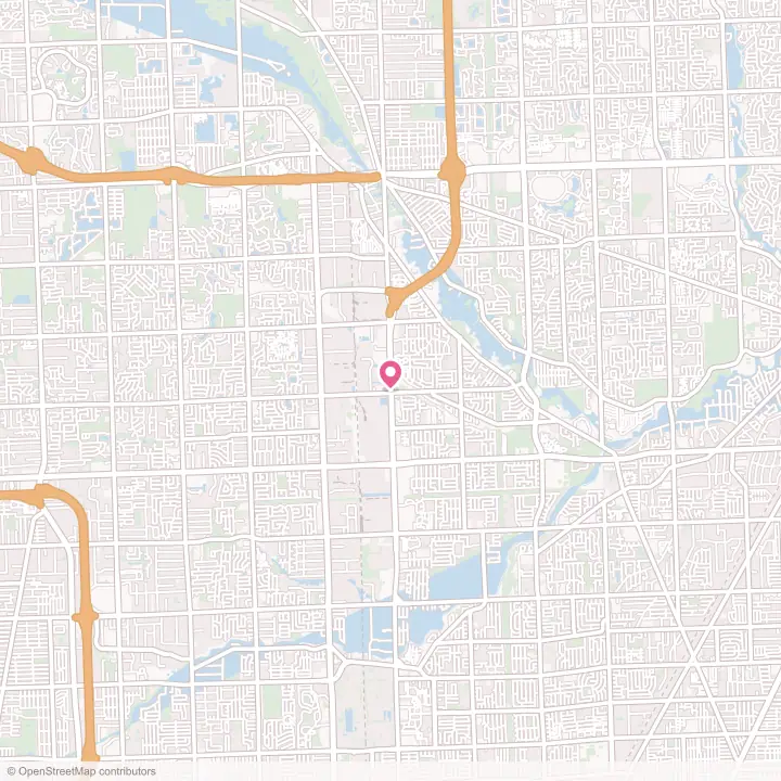 Map of the flower delivery area in Sterling Heights, Michigan