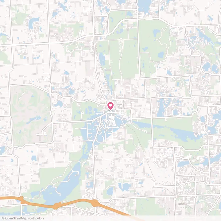 Map of the flower delivery area in Milford, Michigan