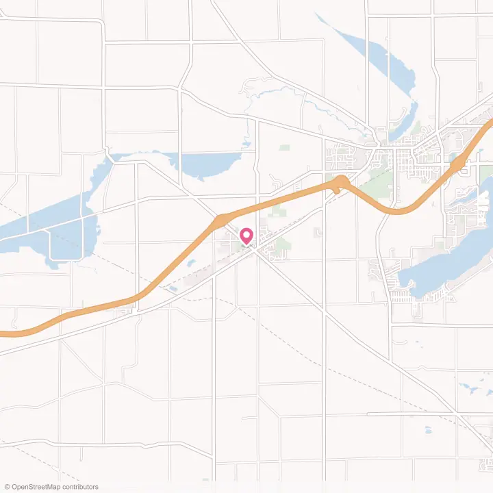 Map of the flower delivery area in Darien, Wisconsin