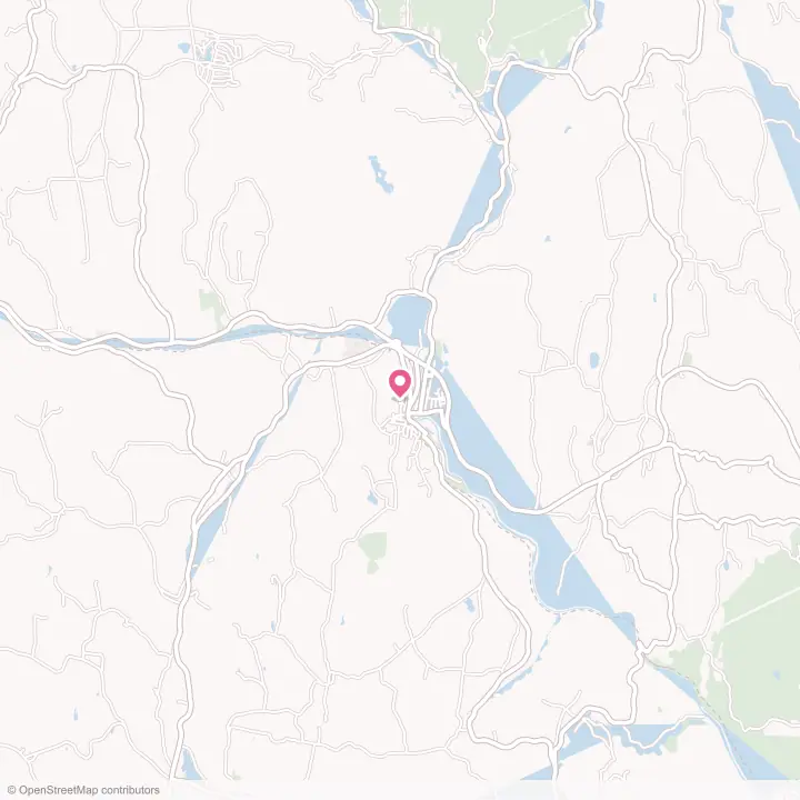 Map of the flower delivery area in Shelburne Falls, Massachusetts