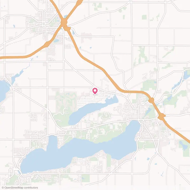 Map of the flower delivery area in Como, Wisconsin