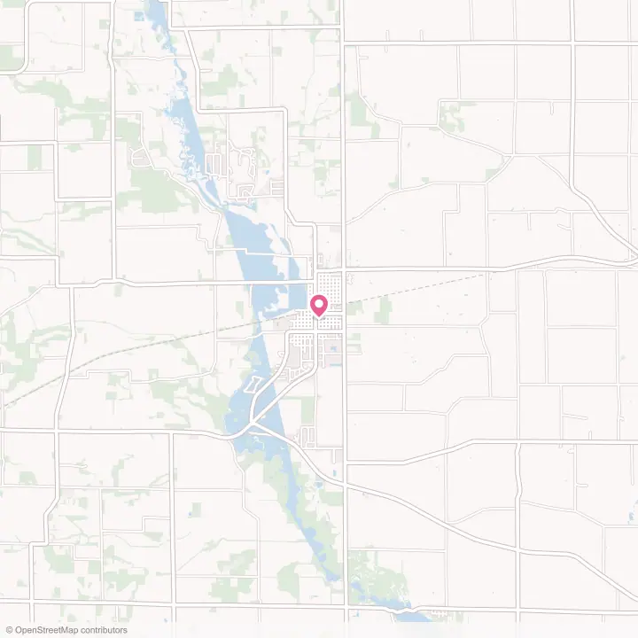 Map of the flower delivery area in Brodhead, Wisconsin
