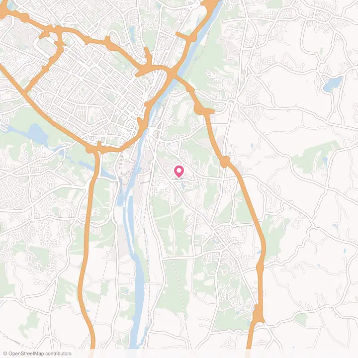 Map of the flower delivery area in Hampton Manor, New York