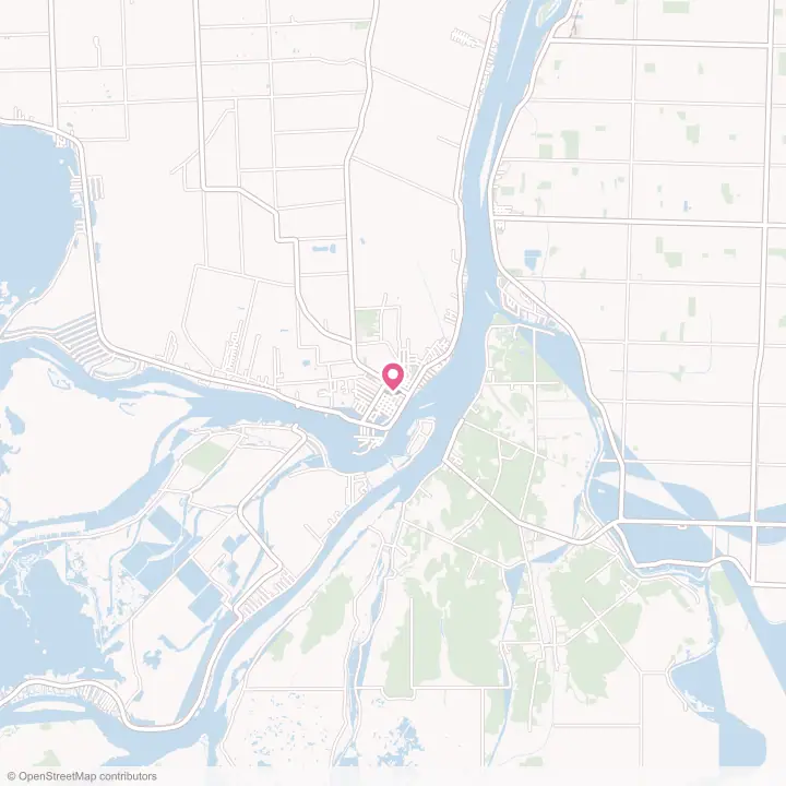 Map of the flower delivery area in Algonac, Michigan