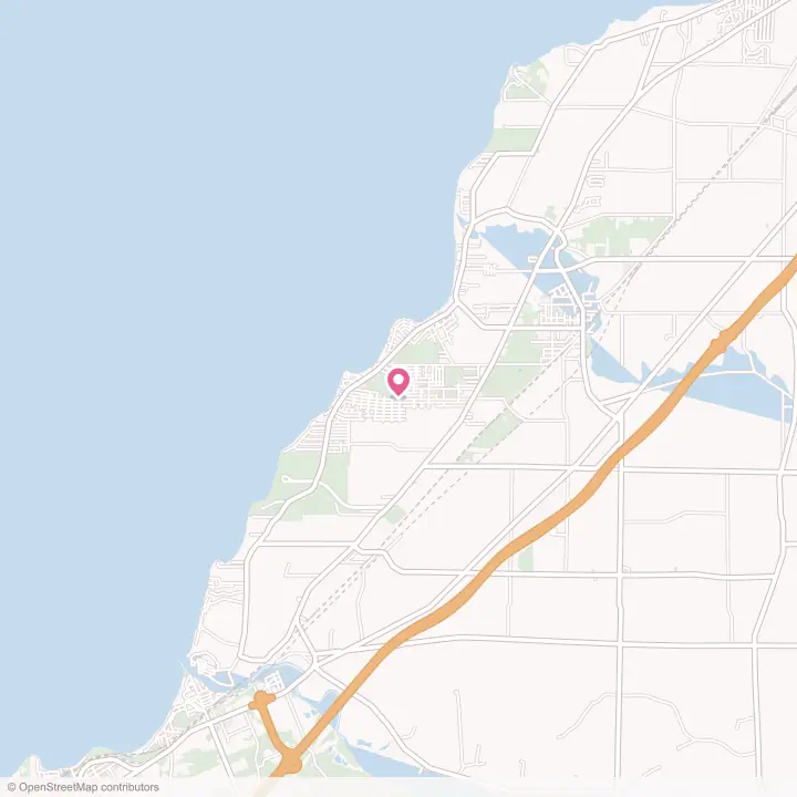 Map of the flower delivery area in Lake Erie Beach, New York