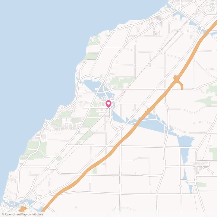 Map of the flower delivery area in Angola, New York