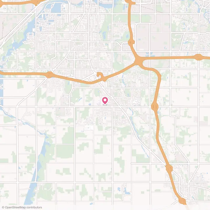 Map of the flower delivery area in Holt, Michigan