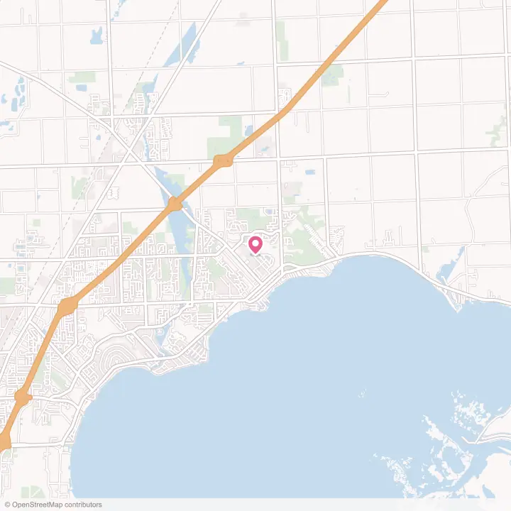 Map of the flower delivery area in New Baltimore, Michigan