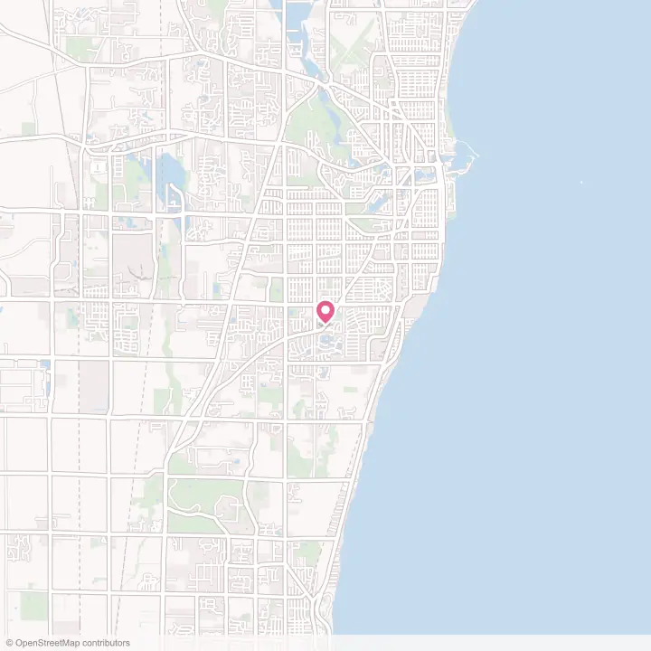 Map of the flower delivery area in Elmwood Park, Wisconsin