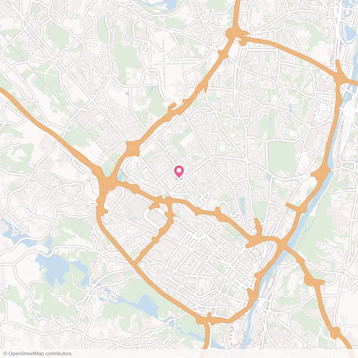 Map of the flower delivery area in Roessleville, New York