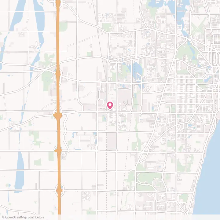 Map of the flower delivery area in Sturtevant, Wisconsin