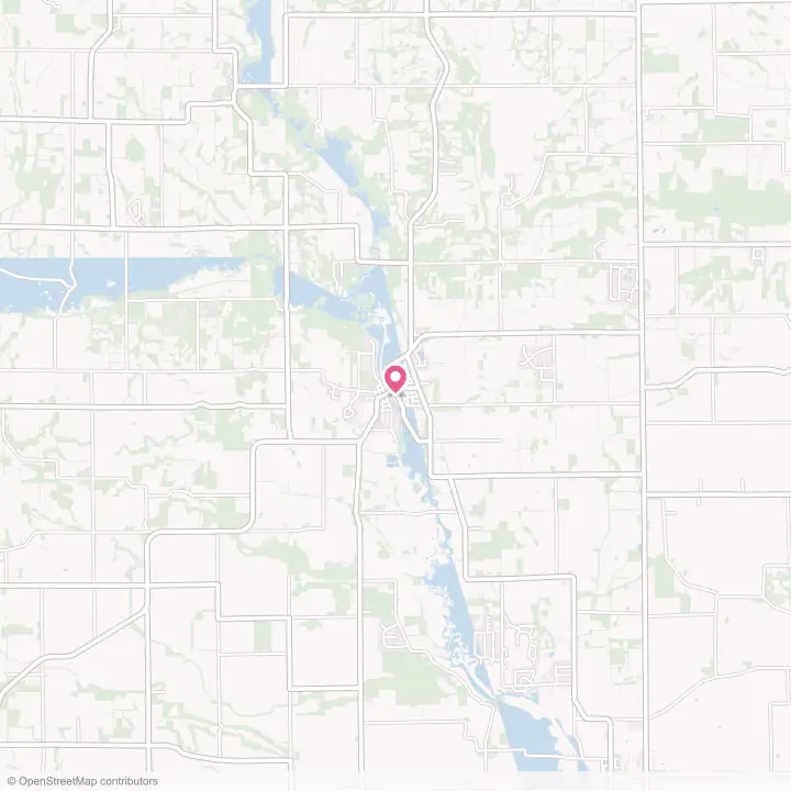 Map of the flower delivery area in Albany, Wisconsin