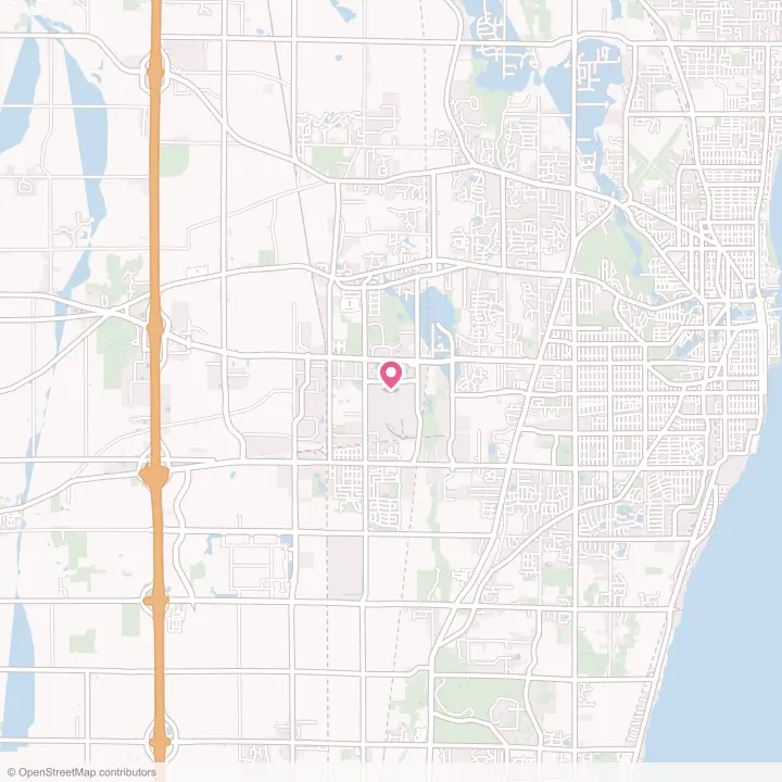 Map of the flower delivery area in Mount Pleasant, Wisconsin