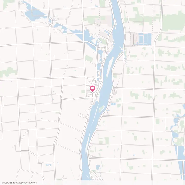 Map of the flower delivery area in Marine City, Michigan