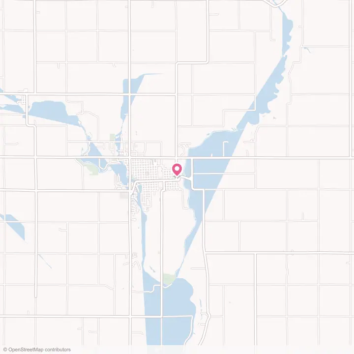 Map of the flower delivery area in Dakota City, Iowa