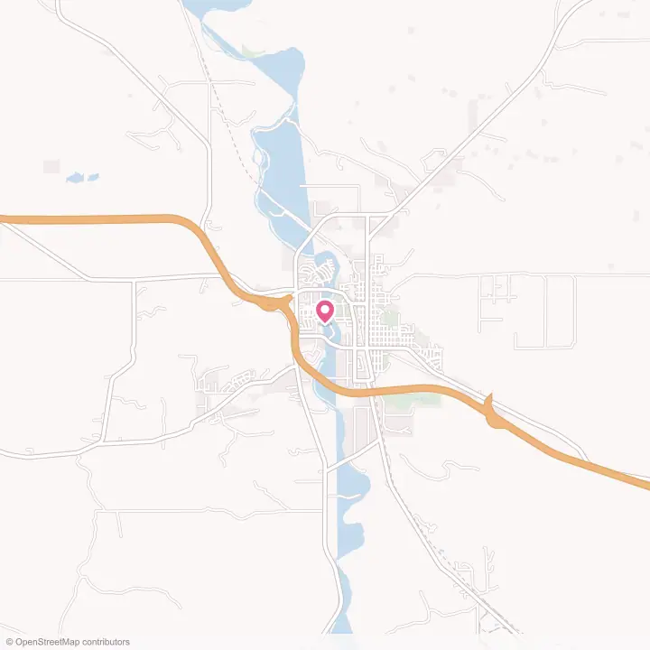 Map of the flower delivery area in Douglas, Wyoming