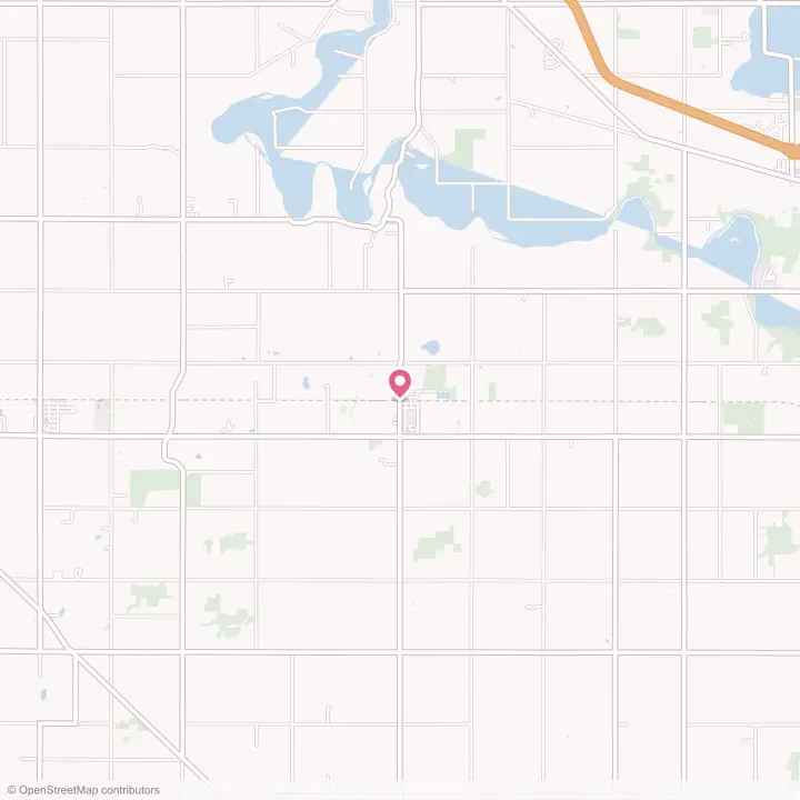 Map of the flower delivery area in Mulliken, Michigan