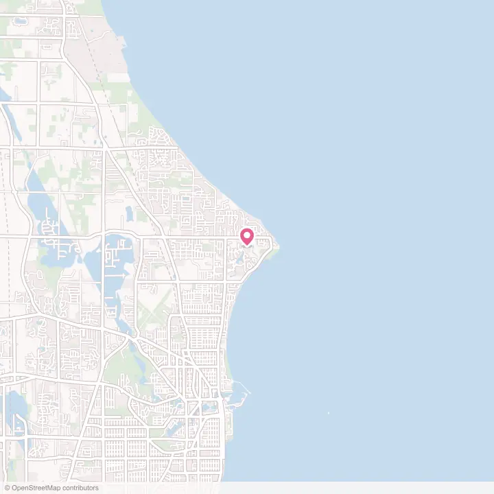 Map of the flower delivery area in Wind Point, Wisconsin