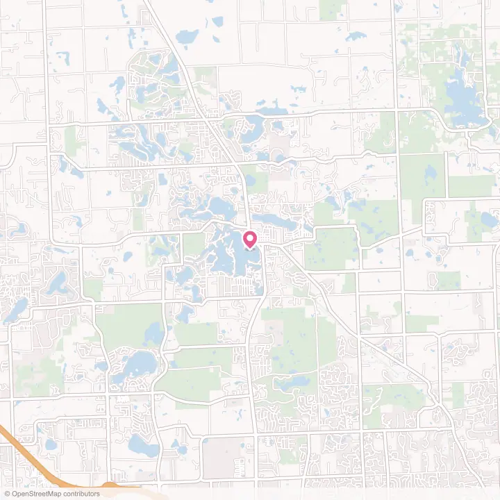 Map of the flower delivery area in Lake Orion, Michigan