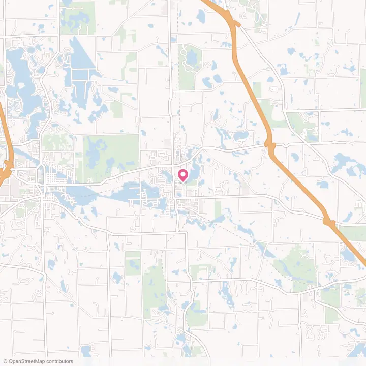Map of the flower delivery area in Holly, Michigan