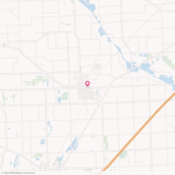 Map of the flower delivery area in Richmond, Michigan
