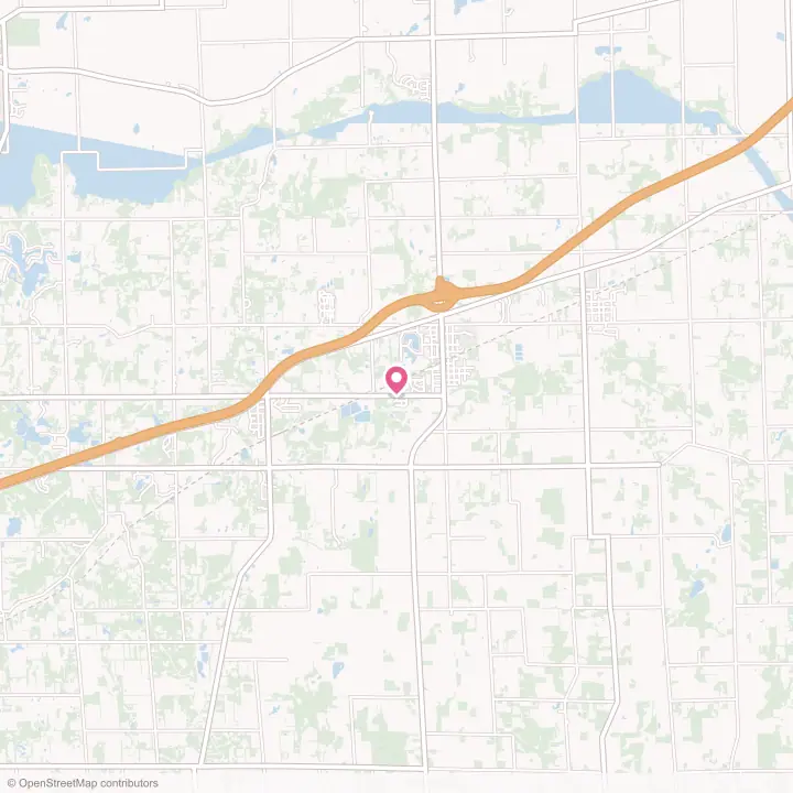 Map of the flower delivery area in Perry, Michigan