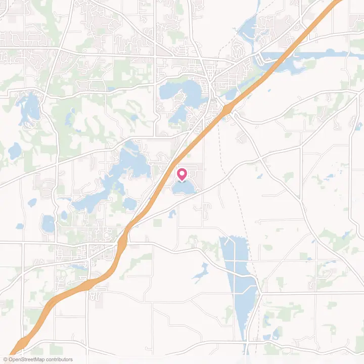 Map of the flower delivery area in Potter Lake, Wisconsin