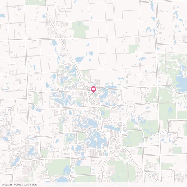 Map of the flower delivery area in Oxford, Michigan
