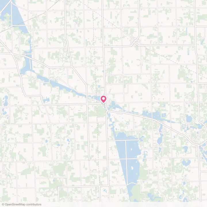 Map of the flower delivery area in Byron, Michigan