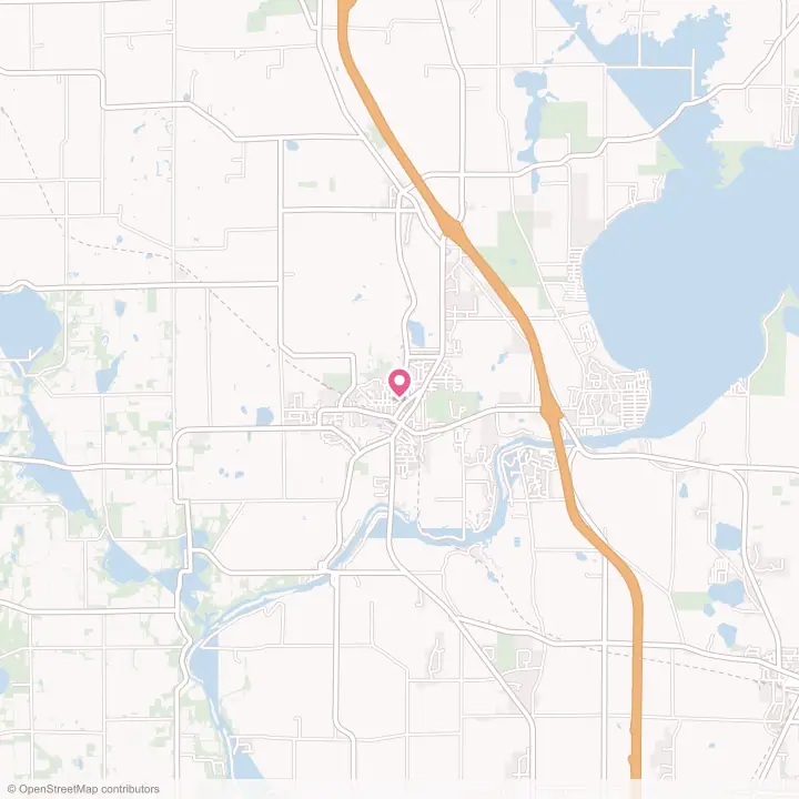 Map of the flower delivery area in Edgerton, Wisconsin