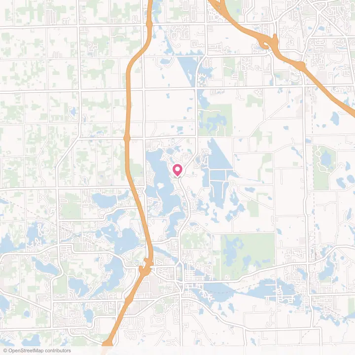 Map of the flower delivery area in Lake Fenton, Michigan