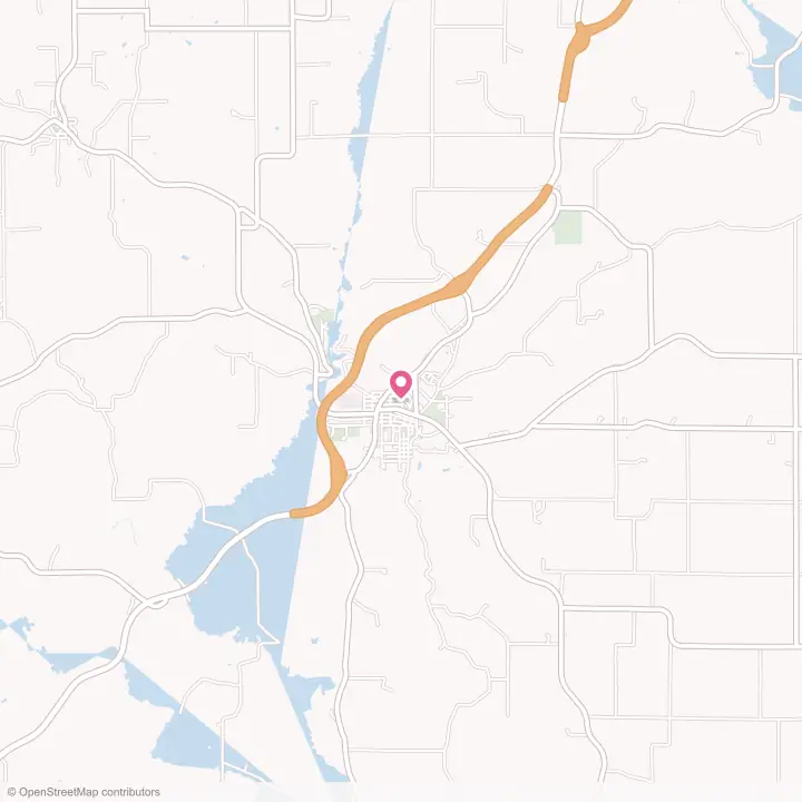 Map of the flower delivery area in Mineral Point, Wisconsin