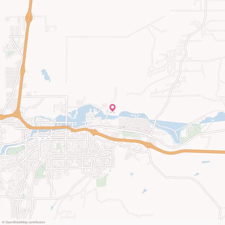 Map of the flower delivery area in Evansville, Wyoming