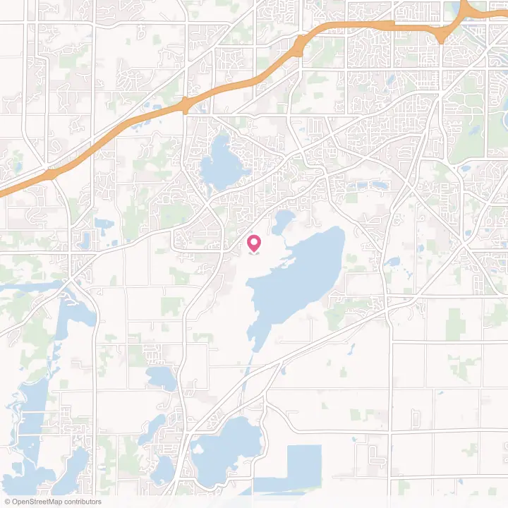 Map of the flower delivery area in Muskego, Wisconsin