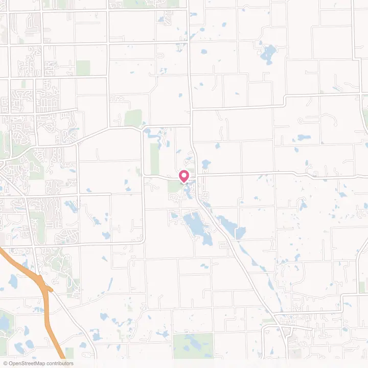 Map of the flower delivery area in Goodrich, Michigan