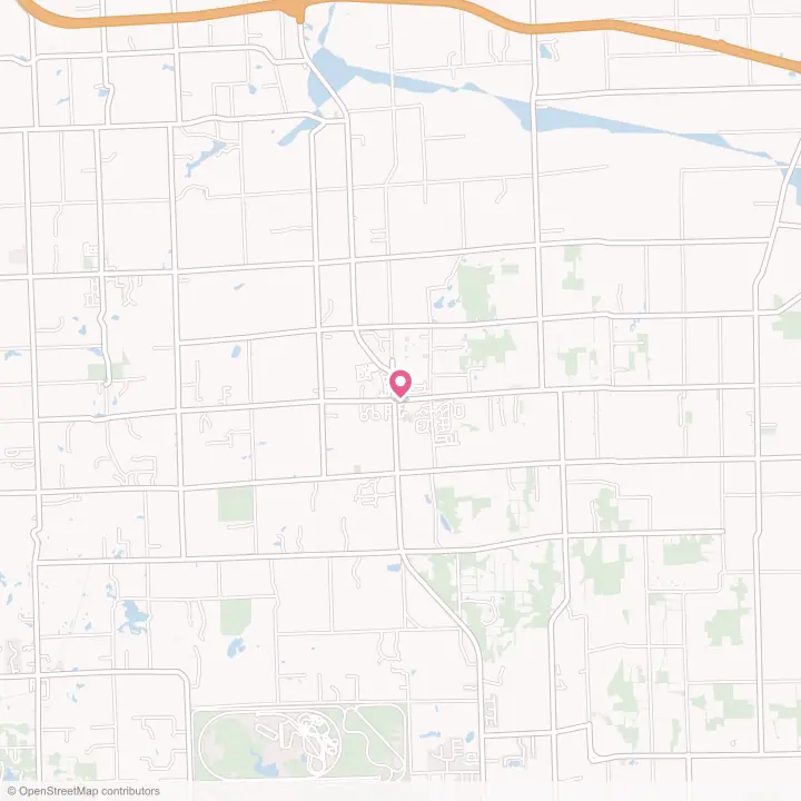 Map of the flower delivery area in Almont, Michigan