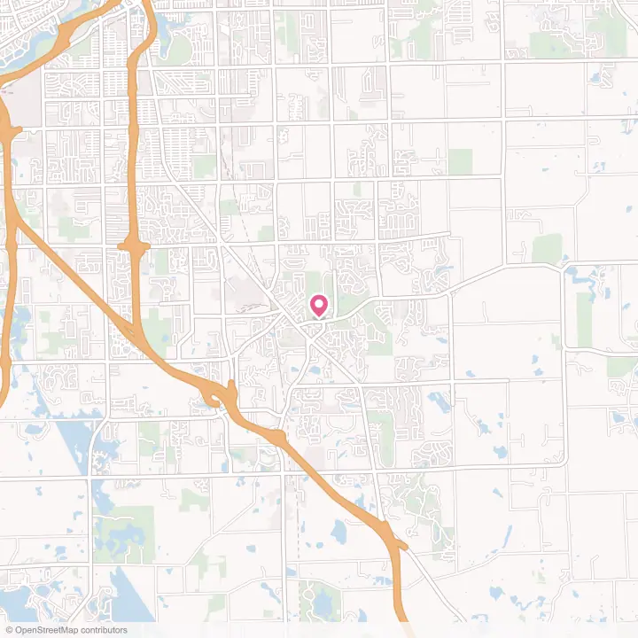 Map of the flower delivery area in Grand Blanc, Michigan